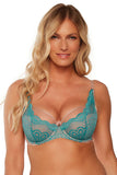 Elegant Semi-Stiff Bra with Foam Cups and Mesh Accents