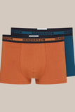 Comfortable Men's Boxer Shorts - No Fly, 2-Pack in Bright Colors