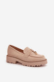 Elegant Women's Loafers with Shiny Embellishments