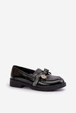 Elegant Eco Leather Women's Loafers with Charming Bow