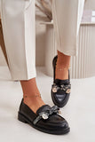 Elegant Eco Leather Women's Loafers with Charming Bow