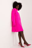 Turtleneck Mini Dress with Smooth Texture for Everyday Style