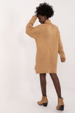 Turtleneck Mini Dress with Smooth Texture for Everyday Style