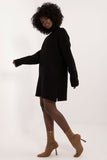 Turtleneck Mini Dress with Smooth Texture for Everyday Wear