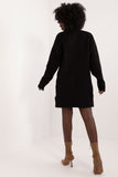 Turtleneck Mini Dress with Smooth Texture for Everyday Wear