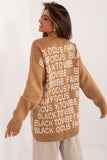 Printed Long Sweater for Everyday Casual Wear