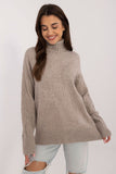 Textured Women's Turtleneck Sweater for Everyday Wear