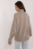 Textured Women's Turtleneck Sweater for Everyday Wear
