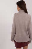 Textured Women's Turtleneck Sweater for Casual Days
