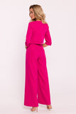 Elegant Women's Wide-Leg Jumpsuit with Double-Layered Top