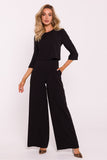 Chic Wide-Leg Women's Jumpsuit with Elegant Double Top