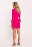 Elegant Women's Jumpsuit with Jacket Collar and Tie Detail