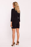 Elegant Women's Jumpsuit with Jacket Collar and Tie Detail