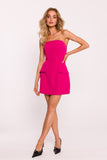Elegant Corset Mini Dress with Unique Flaps and Boning