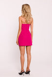 Elegant Corset Mini Dress with Unique Flaps and Boning