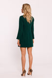 Elegant Jacket Dress with Collar and Gold Buttons