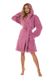 Elegant Quilted Women's Hooded Robe for Comfort & Style