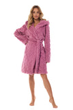 Elegant Quilted Women's Hooded Robe for Comfort & Style