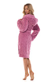 Elegant Quilted Women's Hooded Robe for Comfort & Style
