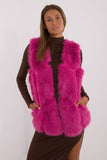 Soft Polyester Fur Vest with Pockets for Everyday Wear