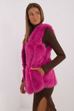 Soft Polyester Fur Vest with Pockets for Everyday Wear