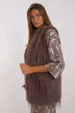 Casual Fur Vest with Hook Closure and Lining