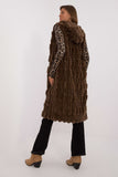 Elegant Faux Fur Vest with Hood for Winter Wear