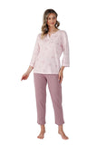 Elegant Women's 7/8 Sleeve Pajamas for Comfortable Nights