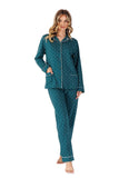 Elegant Women's Pajama Set with Classic Charm and Comfort