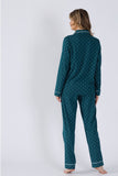 Elegant Women's Pajama Set with Classic Charm and Comfort
