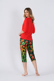 Elegant Women's Pajamas with Stylish 3/4 Sleeve Blouse