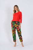 Comfortable Stylish Women's Pajamas with Pockets & Print
