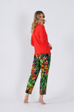 Comfortable Stylish Women's Pajamas with Pockets & Print
