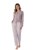 Cozy Women's Pajama Set with Pockets and Drawstring Pants