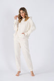 Comfortable Women's Long-Sleeve Dress & Sweatpants Set