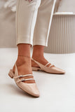 Eco-Leather Women's Ballet Flats with Adjustable Straps