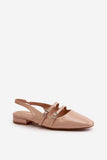 Eco-Leather Women's Ballet Flats with Adjustable Straps