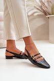 Eco Leather Women's Ballet Flats with Adjustable Straps