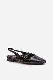 Eco Leather Women's Ballet Flats with Adjustable Straps
