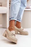 Lacquered Leather Block Heel Shoes for Any Occasion