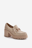 Lacquered Leather Block Heel Shoes for Any Occasion
