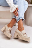 Lacquered Leather Block Heel Shoes for Any Occasion