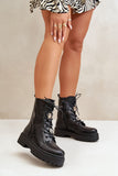 Stylish Women's Flat Ankle Boots with Side Zipper & Laces