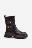 Stylish Eco-Leather Women's Boots with Zipper Closure