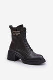 Stylish Women's Leather Boots with Cozy Lining and Zip Closure
