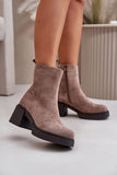 Stylish Eco Suede Ankle Boots with Insulated Comfort