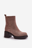 Stylish Eco Suede Ankle Boots with Insulated Comfort