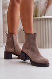 Stylish Eco Suede Ankle Boots with Insulated Comfort
