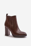 Eco-Leather Stiletto Ankle Boots with Fleece Lining