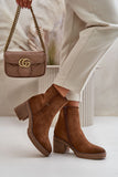 Eco-Suede Women's Ankle Boots with Cozy Insulation